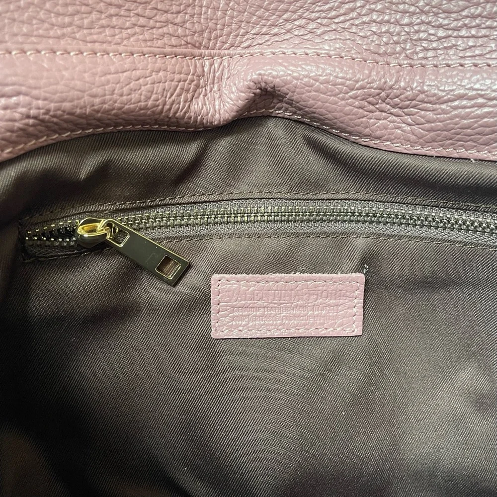 Valentina Fiore Mauve/ Pink leather bag - Picture 7 of 9